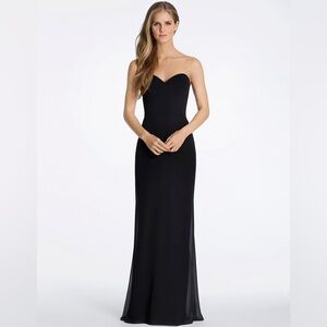 NWT Hayley Paige bridesmaid dress style 5621 black
